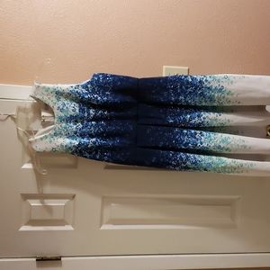 Ombre Floral Sleeveless Dress